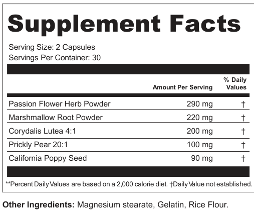 Supplement Facts for Thorn Echo