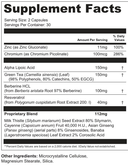 Supplement Facts for Cinder Drift