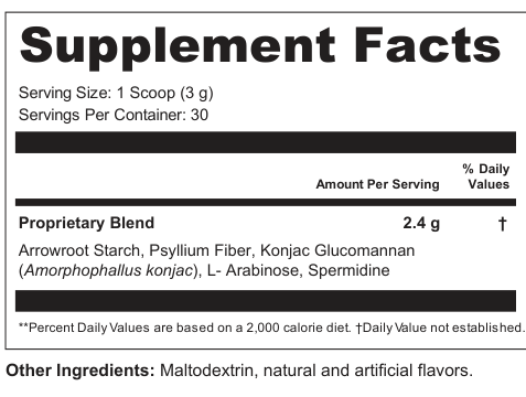 Supplement Facts for Mindstone